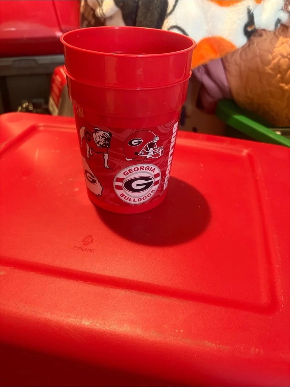 Red Plastic Stadium Cup